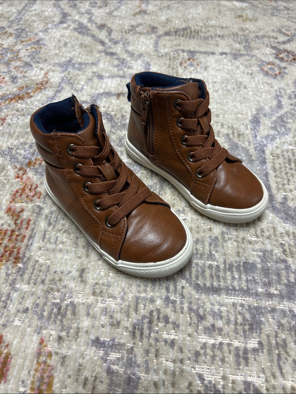 Cat & Jack Brown High-Top Kids Sneakers